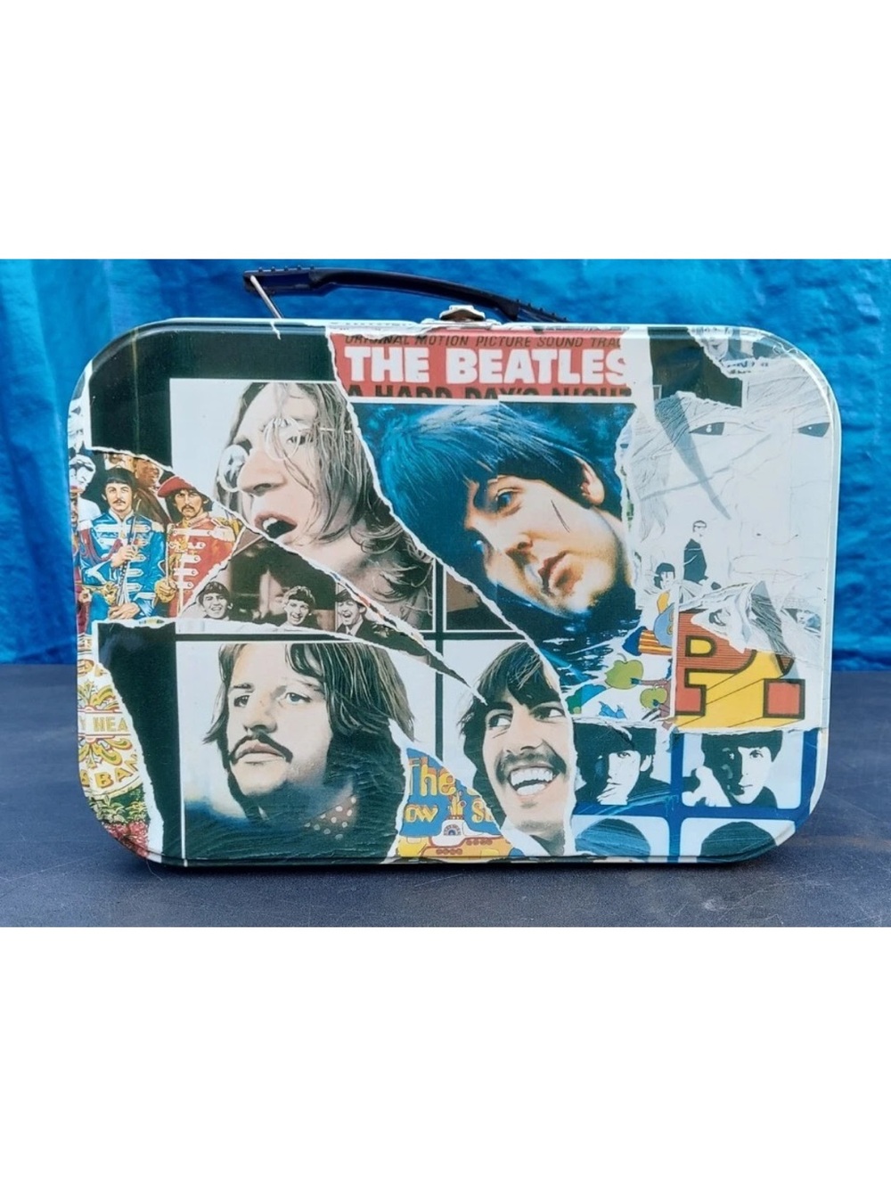 The Beatles Collage Metal case Blue Multi